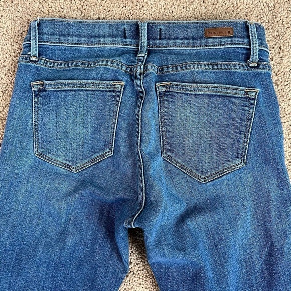 Principle Denim Innovators Honor Medium Wash Low Rise Skinny Leg Crop Jeans 27 - Picture 4 of 7